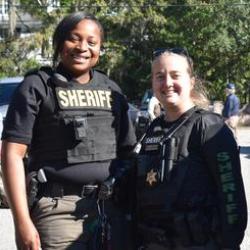 Two Officers Posing for Photo