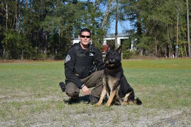 Officer with canine