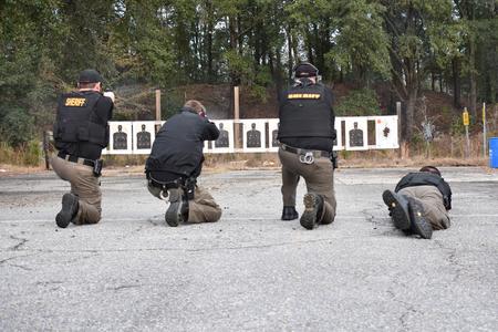 Officers at shooting range
