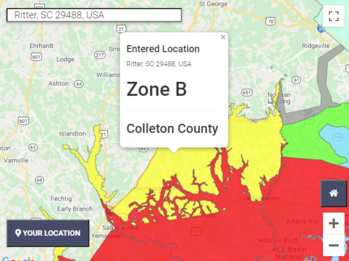 Know your Zone map pop-up